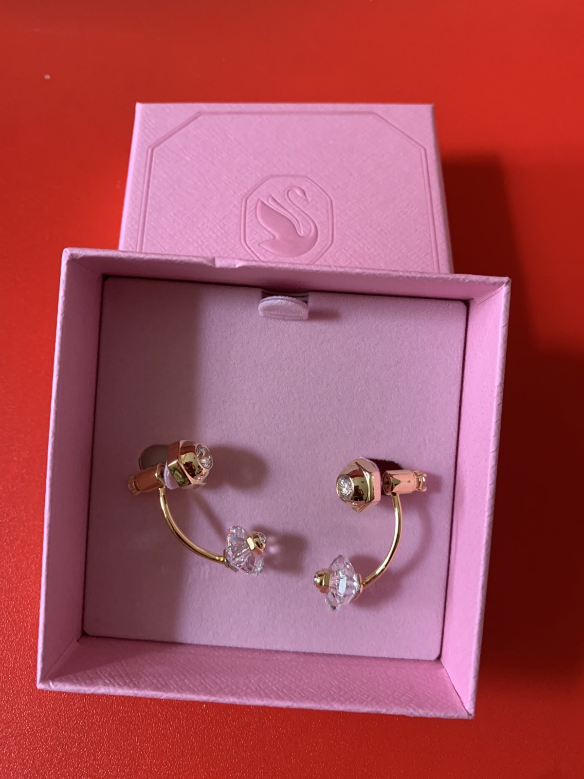 Swarovski Numina Jacket gold plated earring brand new + bag💕❤️