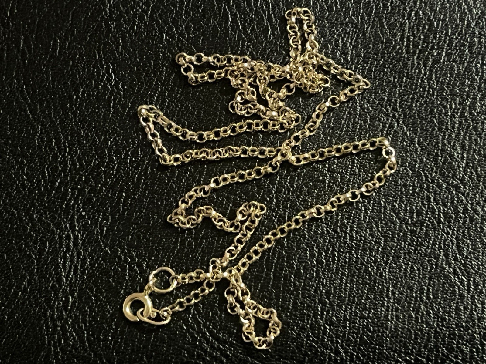 9 k YELLOW GOLD Belcher Chain 45.5 cm