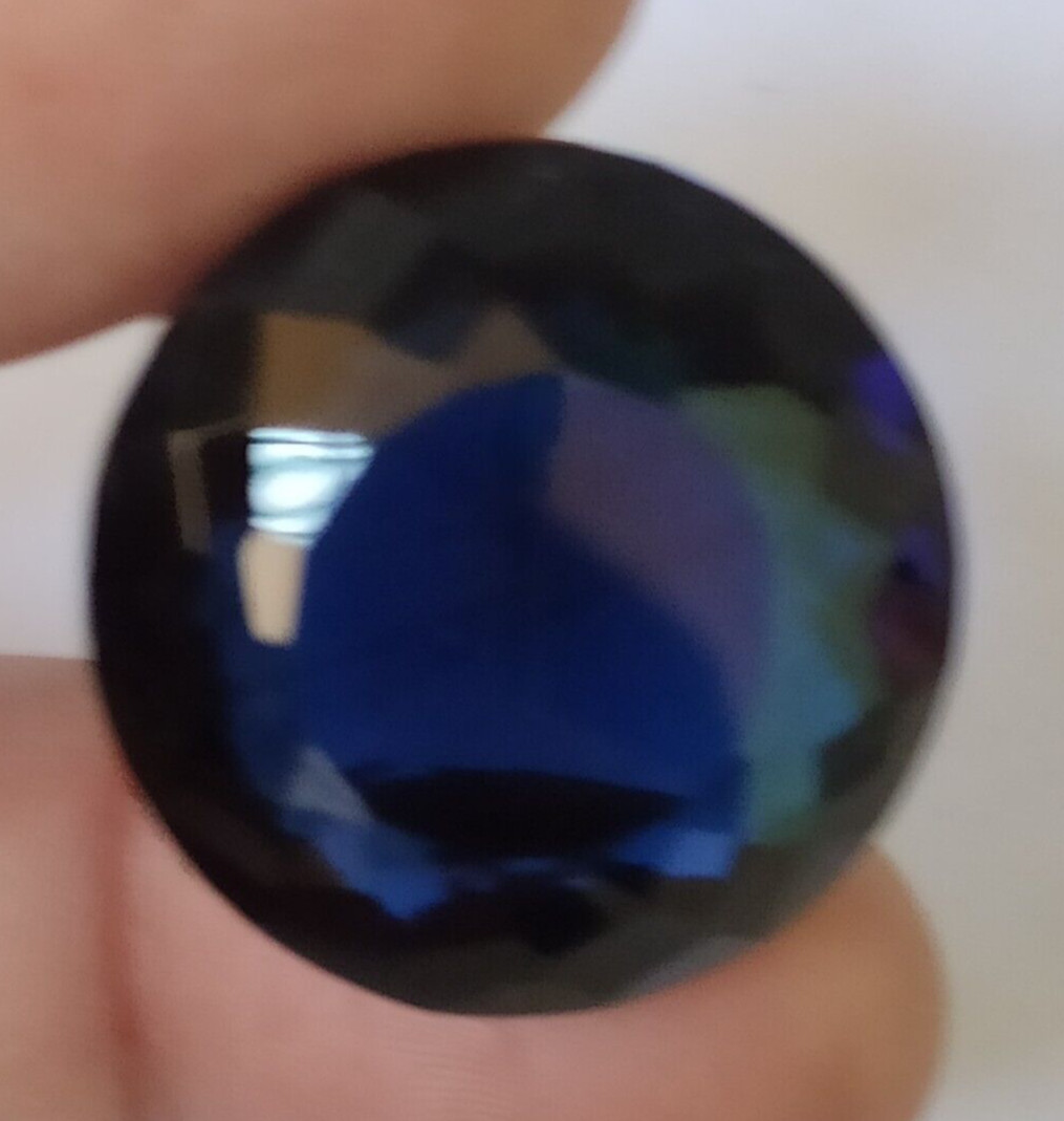 83.5 Ct. Large Blue Tanzanite Round Cut Faceted Loose Gemstone Gift for Birthday