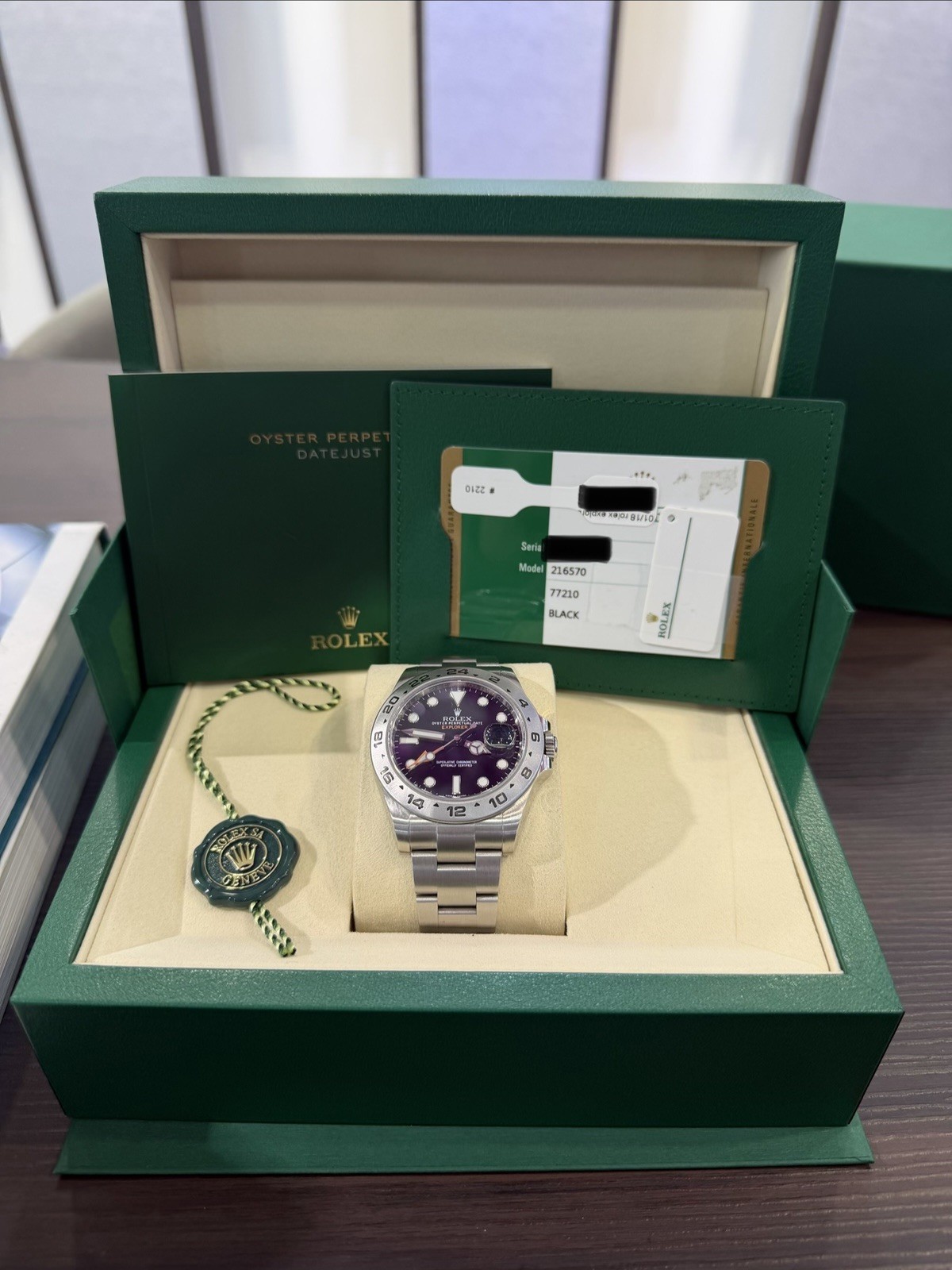 Rolex Explorer II – 216570 – 2018 – FULL SET!! Unworn Unsized With White Tag!!