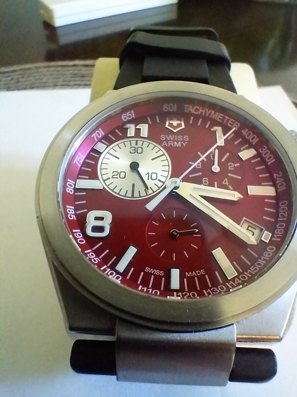 Beautiful Swiss Army Convoy Chronograph 241159. New Battery. 40-41mm X 12.9mm