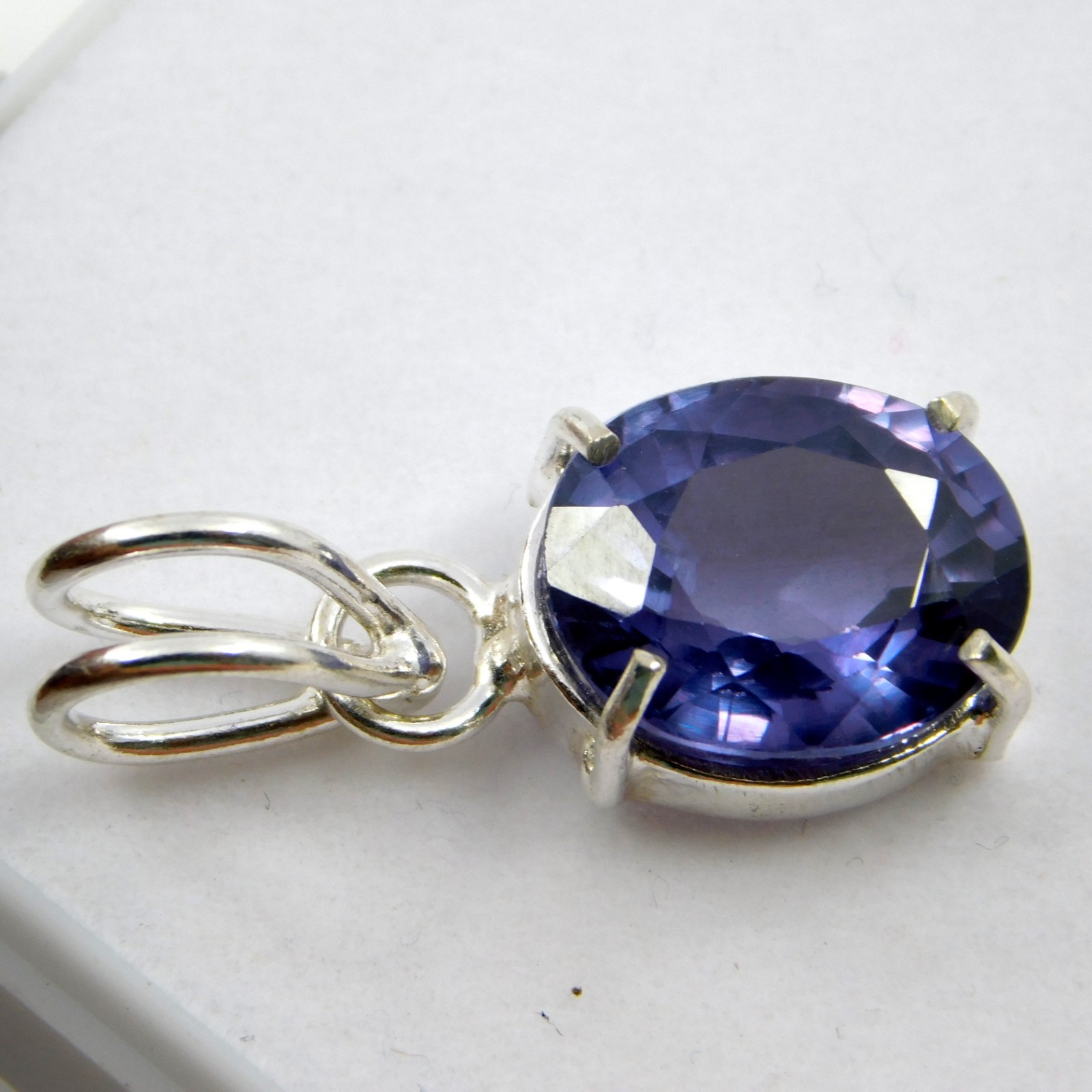 CERTIFIED 18.70 Ct Natural California Rare Blue Benitoite Pendant Gemstone✔