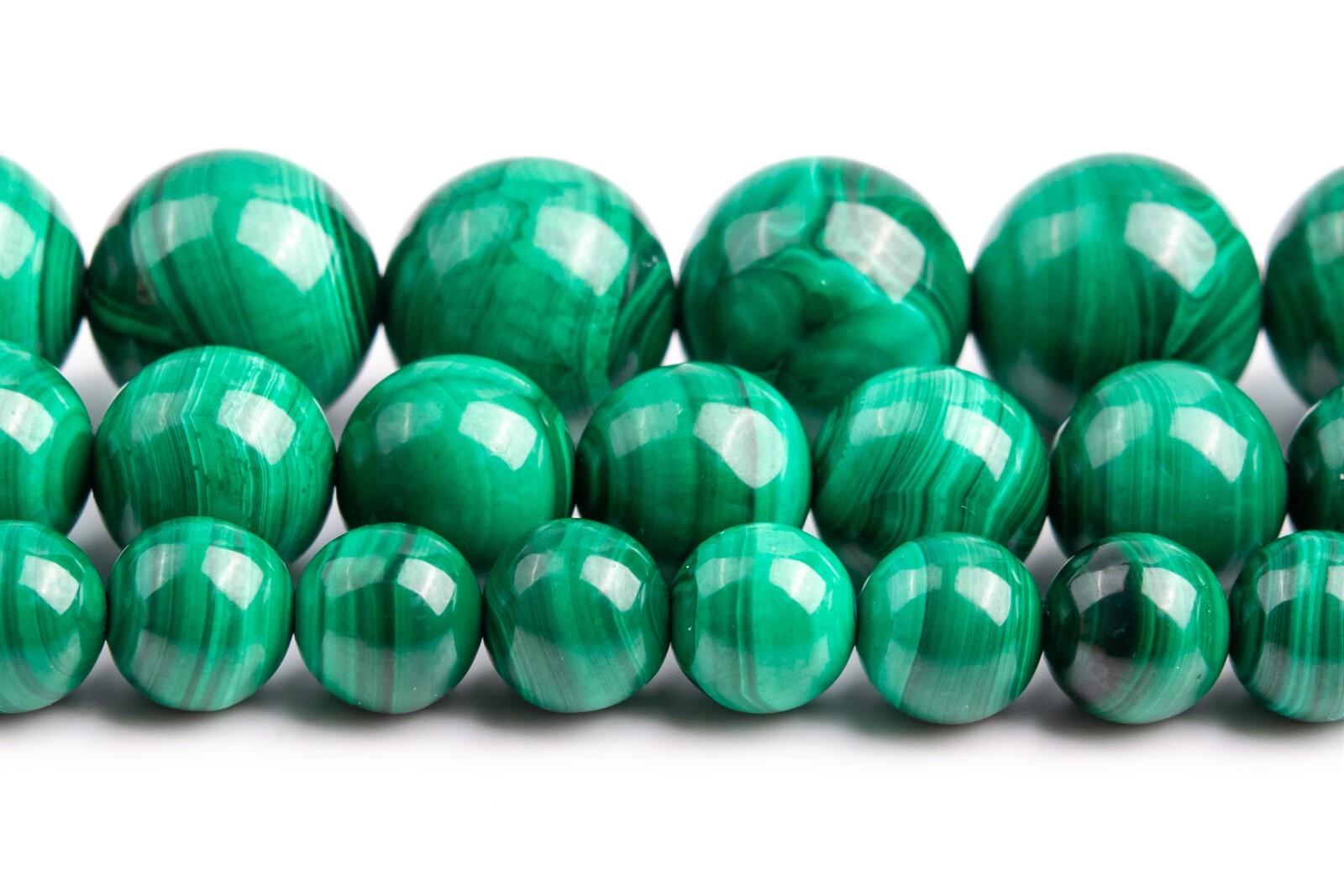 Genuine Natural Green Malachite Beads Grade AA Round Loose Beads 4/5/6/8/10MM