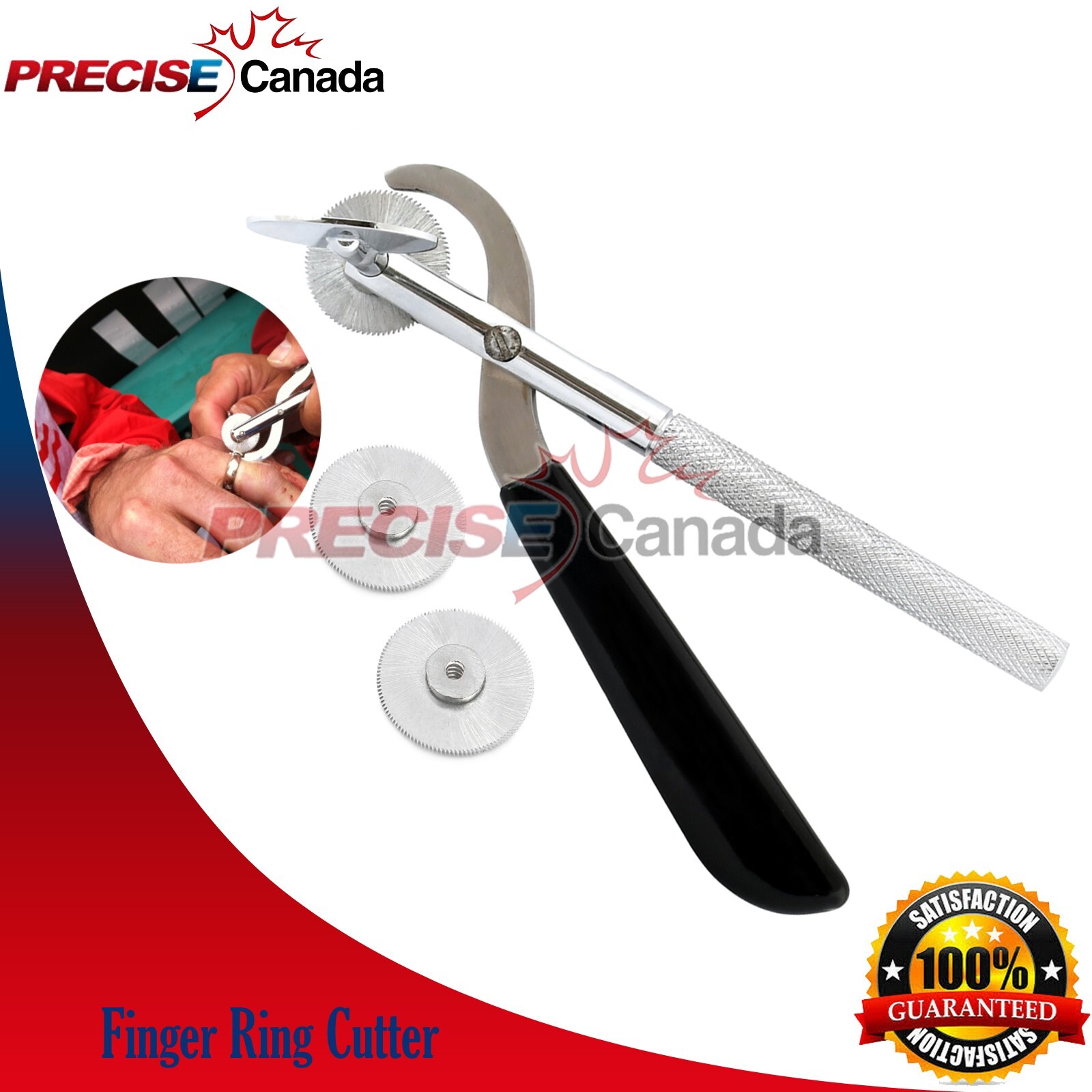 Set Of 3 Micro Finger Ring Cutter + 2 Extra Blades Surgical First Aid EMT Inst