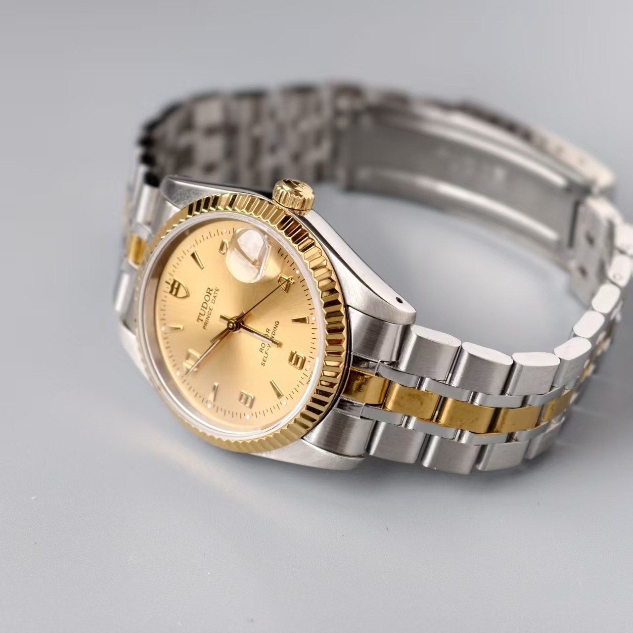 Tudor Gilding Dial Prince Date 74033 Men’s Watch Automatic 34mm Number scale