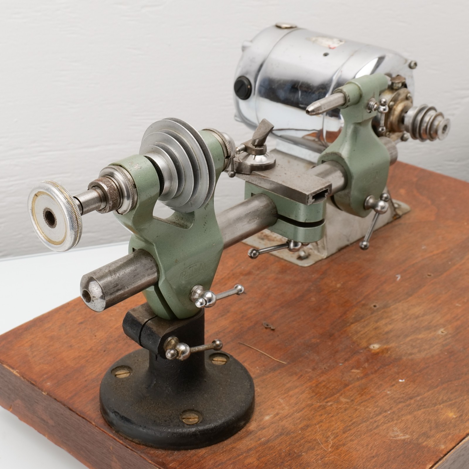 Pultra Watchmaker’s Lathe Manchester Bench Precision Lathe + Motor & Slide Rest