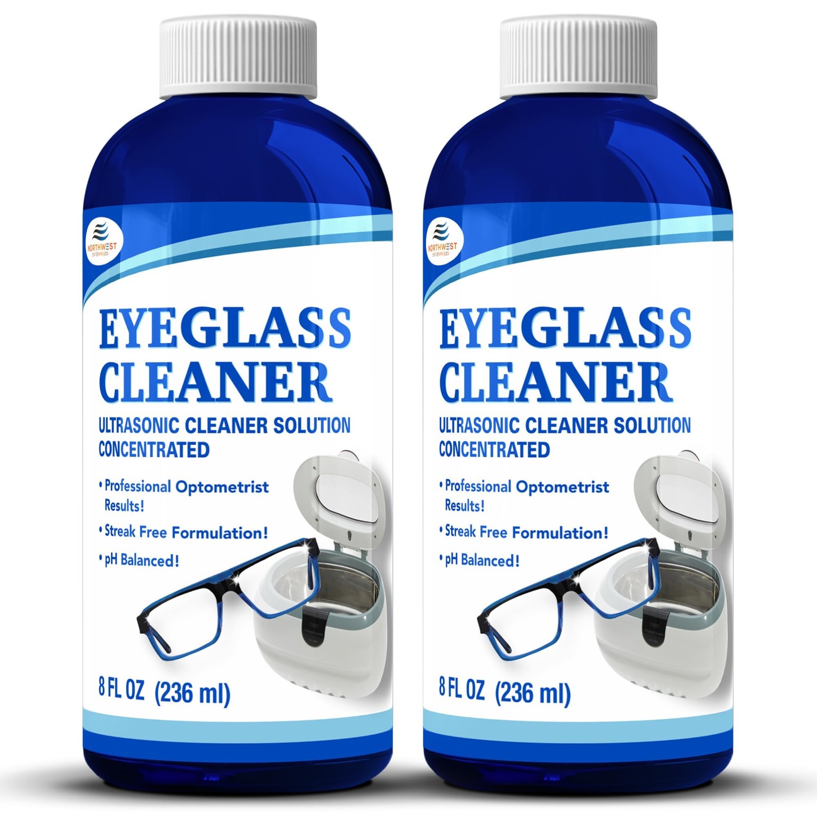 Ultrasonic Eyeglass Cleaner Solution | Highly Concentrated, Streak Free
