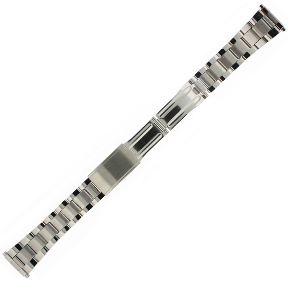 Watch Band Tech Swiss Oyster Link Stainless Steel Metal Mens 18mm to 22mm