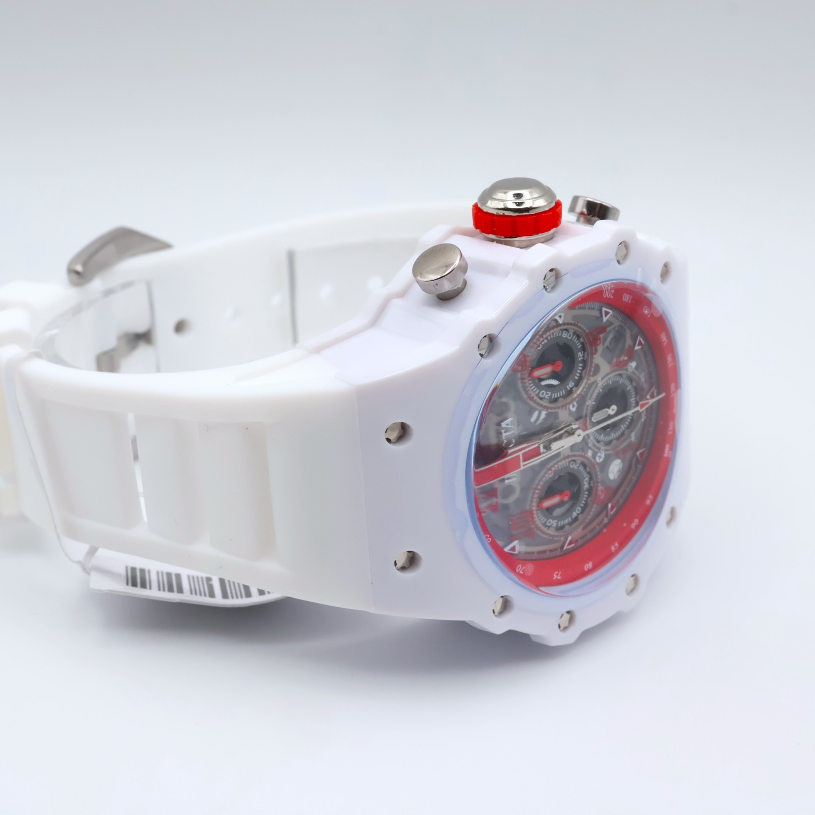 Invicta Racing 69660 Frost Phantom 43.5mm Transparent White Quartz