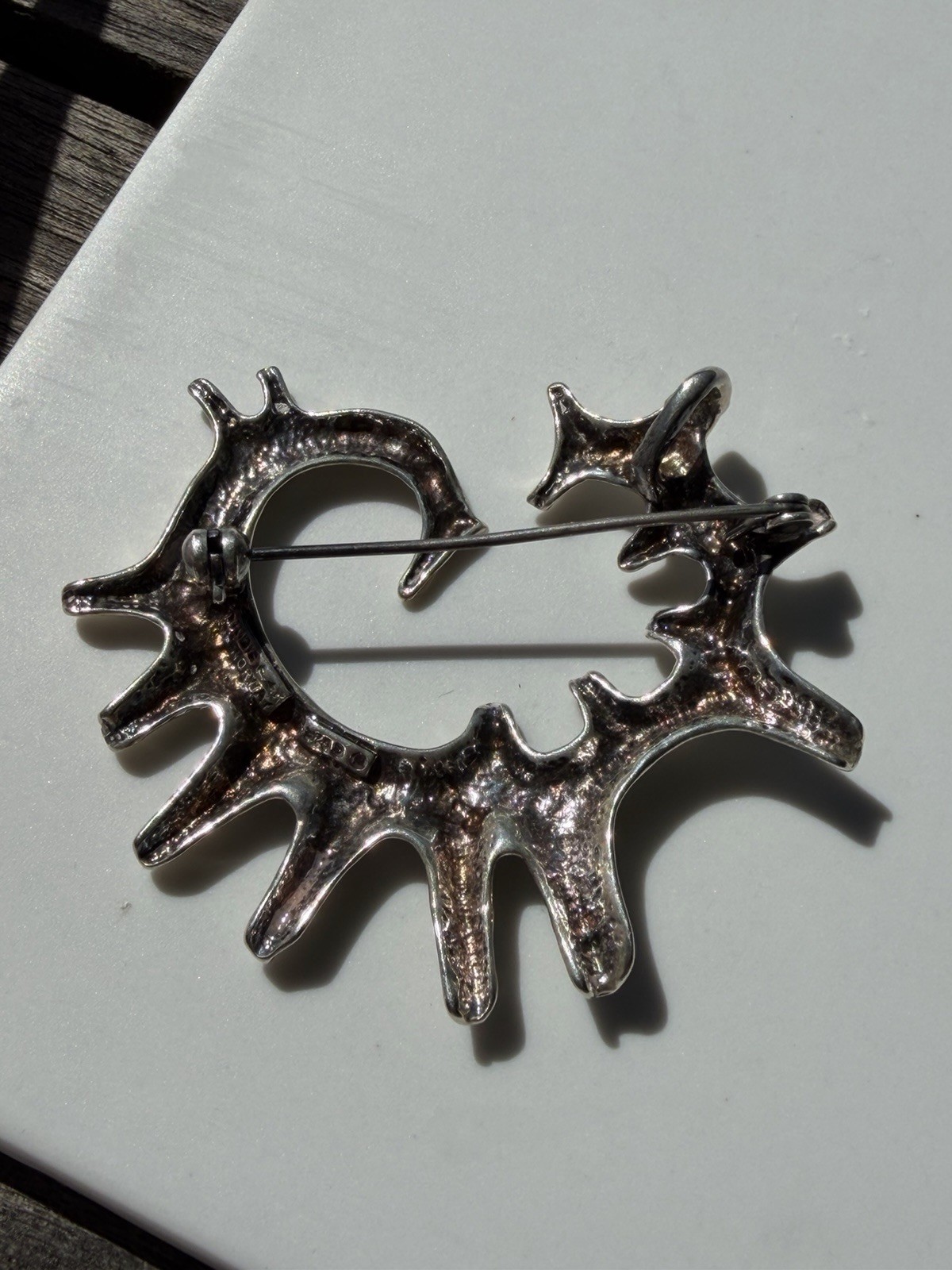 Studio Else & Paul sterling silver Pendant Brooch Norway Norwegian vtg 896