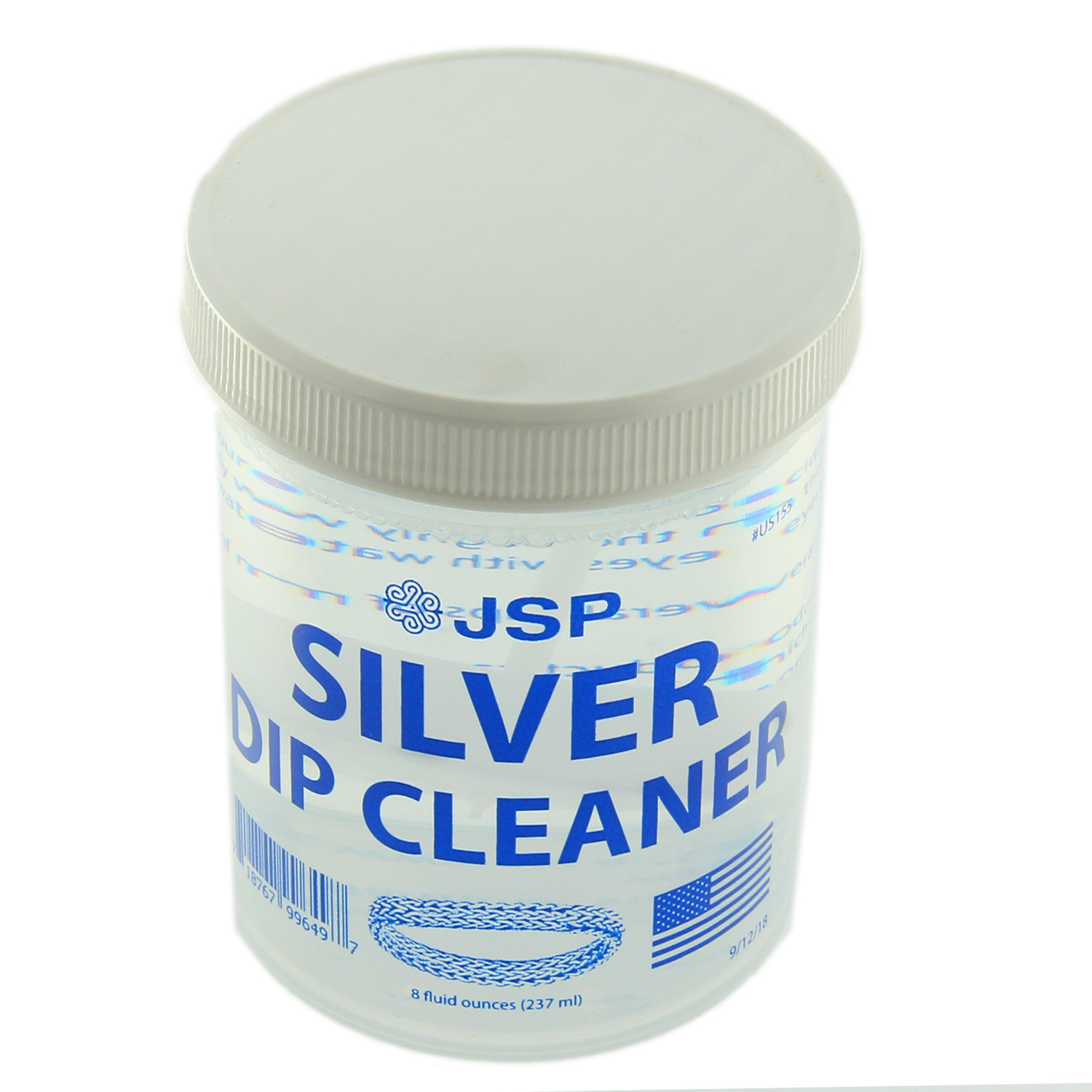 Sterling Silver Dip Cleaner Tarnish Remover 925 Jewelry Cleaning Solution 8oz