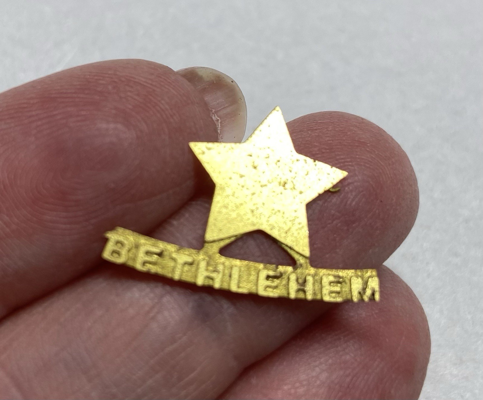 32 pcs. Raw Brass Stamping Finding-Bethlehem Star shape