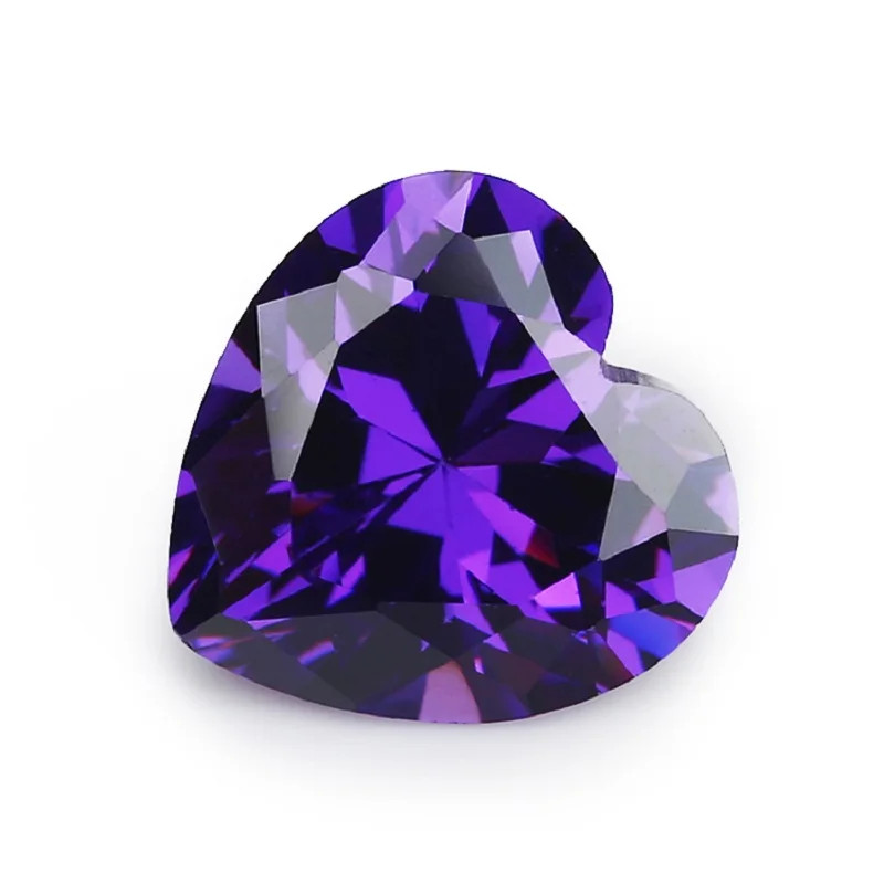 3x3mm~10x10mm Heart Shape Loose Cubic Zirconia Stone 5A CZ Gemstones for Jewelry
