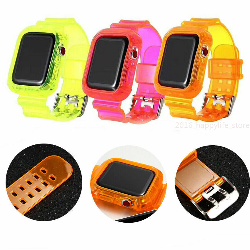 Silicone TPU Sport Watch Band Strap For Apple Watch Series11 10 9 8 7 6 5 4 SE 3