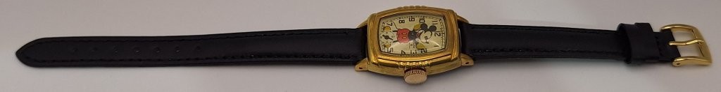1939 Ingersoll Mickey Mouse ULTRA RARE Gold Toned Watch Serviced and Wearable