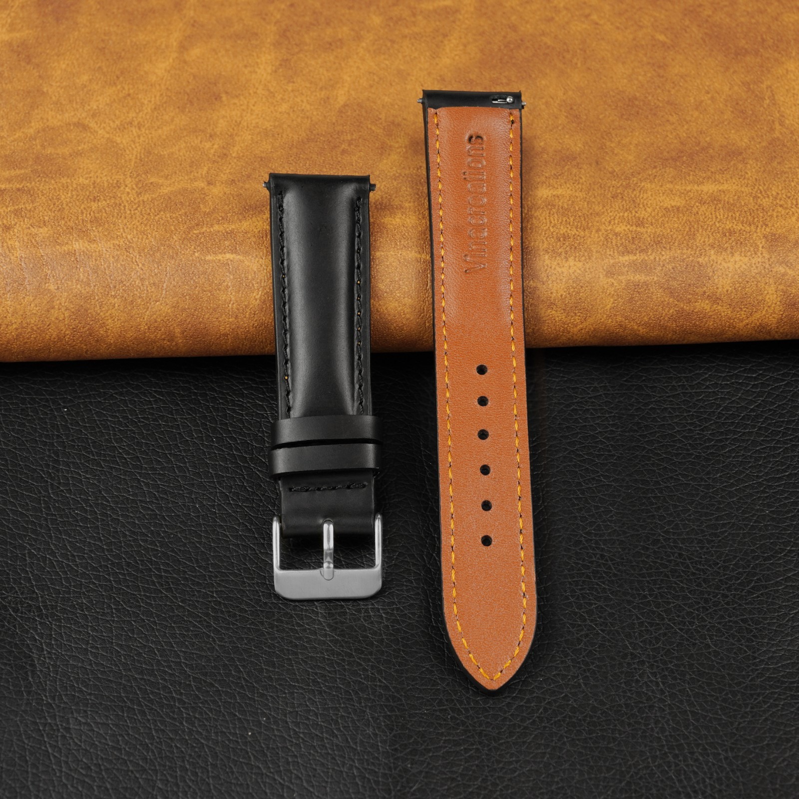 Leather Watch Band Men Real Watch Strap Quick Release 18mm 19mm 20mm 21mm 22mm