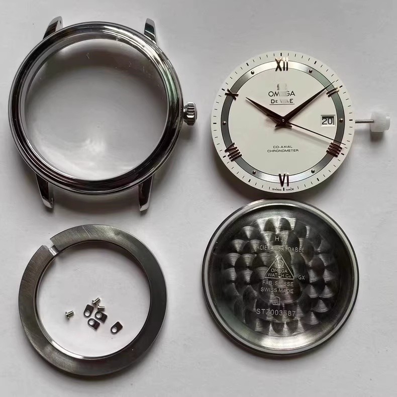 For DIY 39.5mm Watch Steel Case kit For 2824 9015 2892 movement