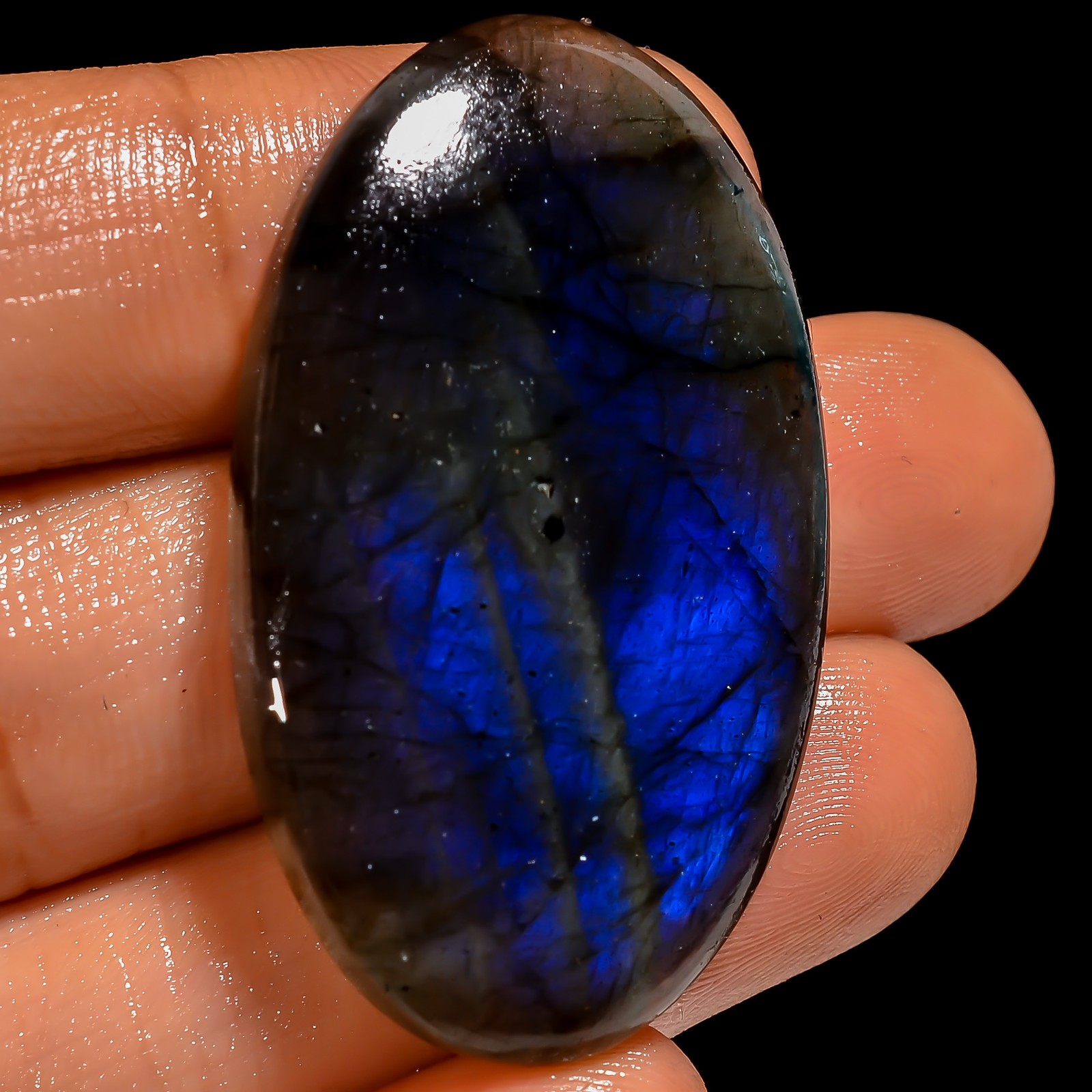 100% Natural Labradorite Oval Cabochon Loose Gemstone 51 Ct. 40X24X5 mm EE-54675