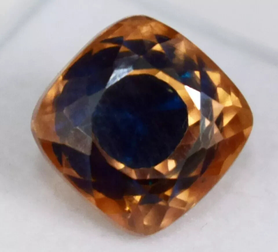 20-22 Ct Pitambari Sapphire Cushion Natural Bi-Color Certified Loose Gemstone