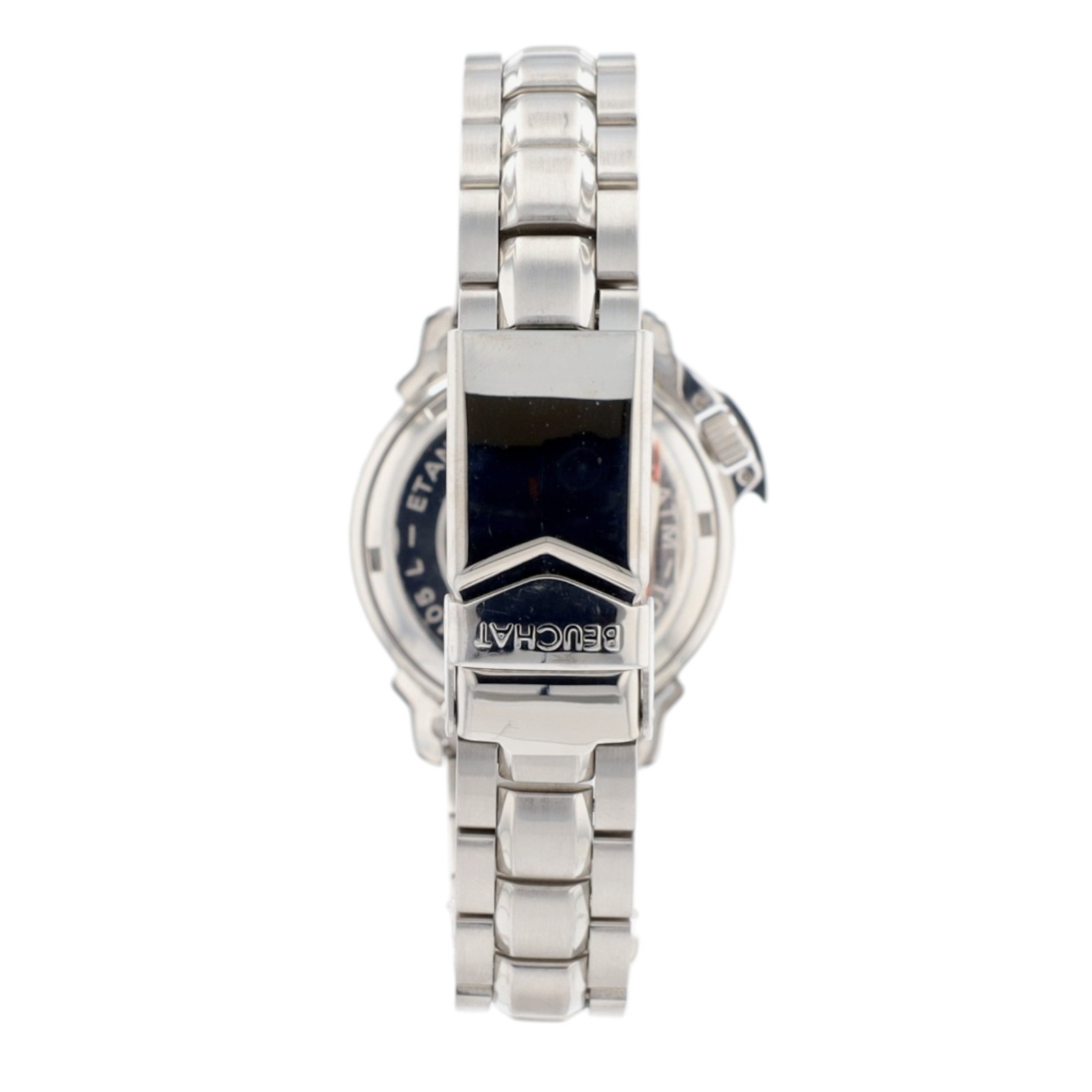 Beuchat Oceanium Ladies Watch 300M Diver Blue World Map Dial Swiss Steel Date