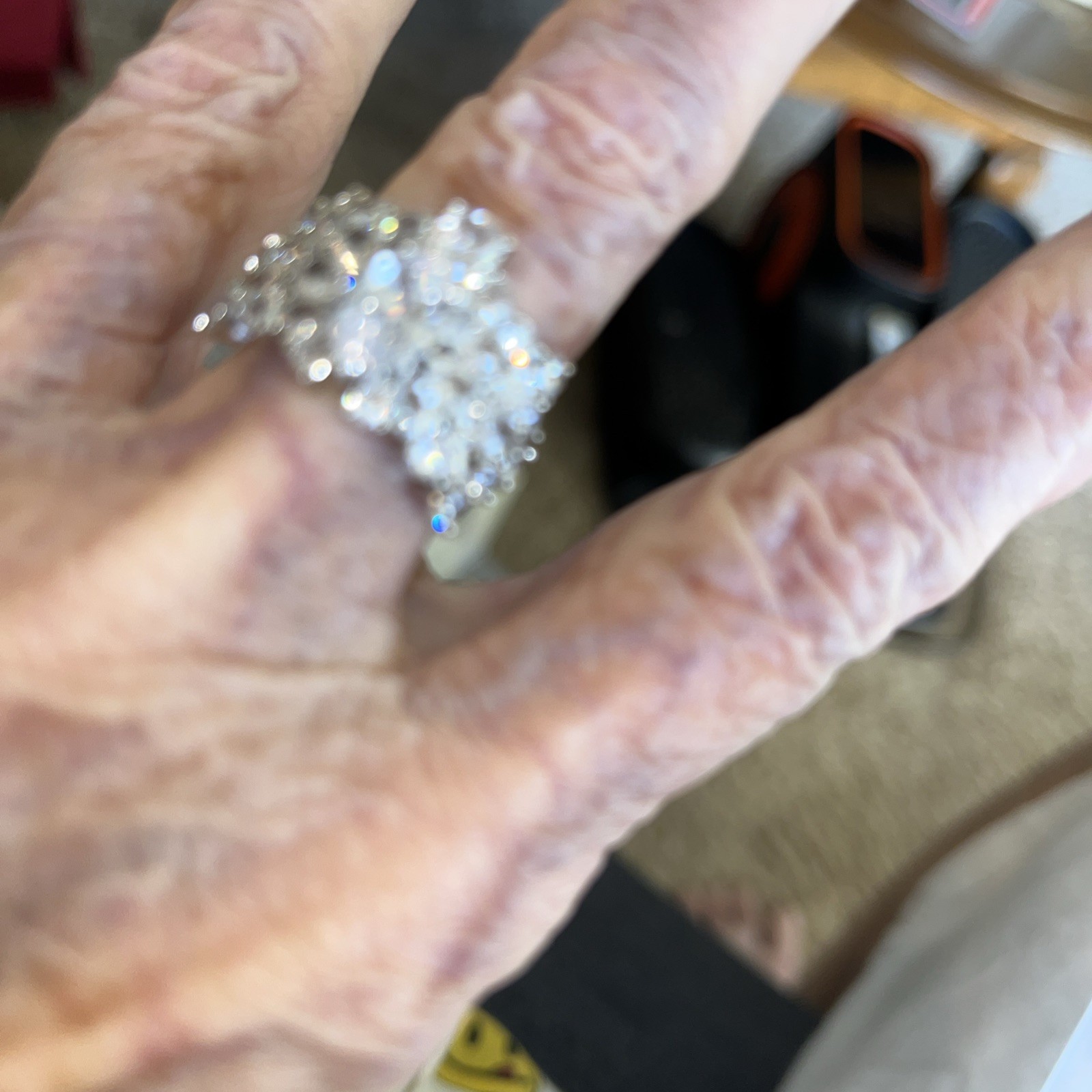 Ring Sz 7. Stunning Crystal Creation