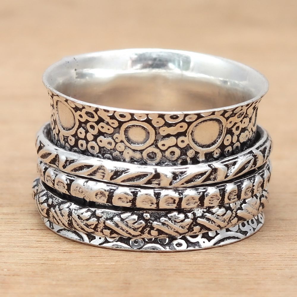 Spinner Anxiety Handmade Silver Jewelry “7”