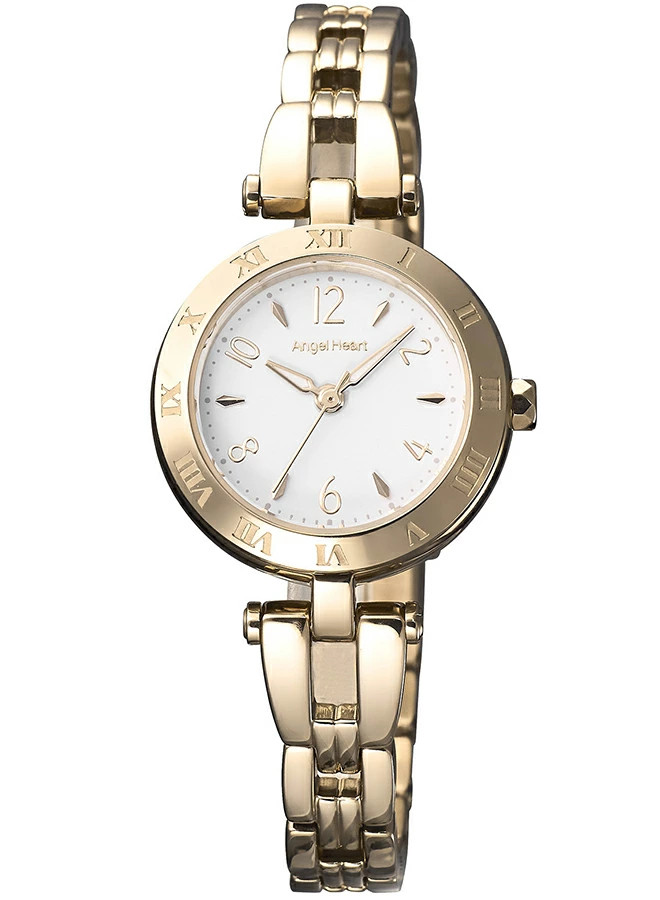 Angel Heart IT25PGC-N Innocent Time Solar Pink Pearl Gold SS JDM Watch