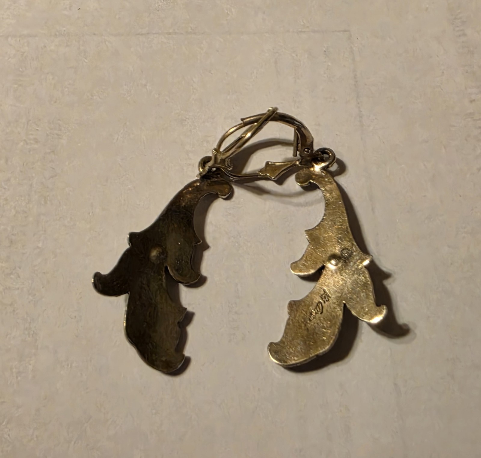 Sterling Silver Western Kit Carson Earrings With Gemstone