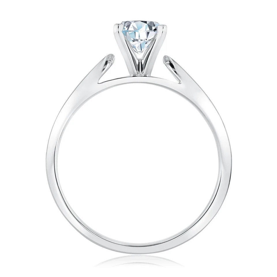 IGI Certified Lab Grown Diamond Engagement 14 K Gold Ring Gift For Her 1Ct F VVS
