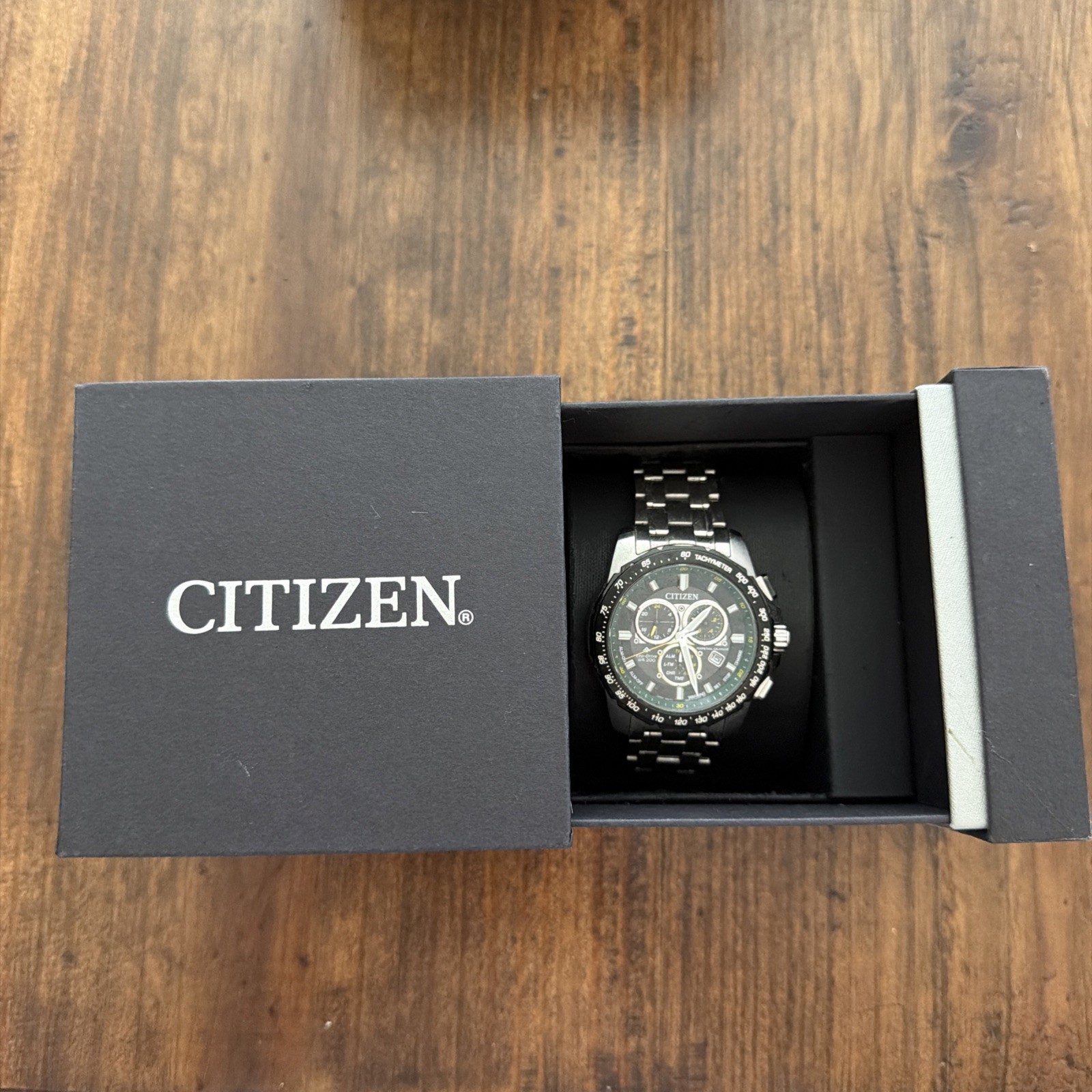 New Citizen Promaster MX Eco-Drive Men’s Chronograph Racer Watch 43MM BL5578-51E