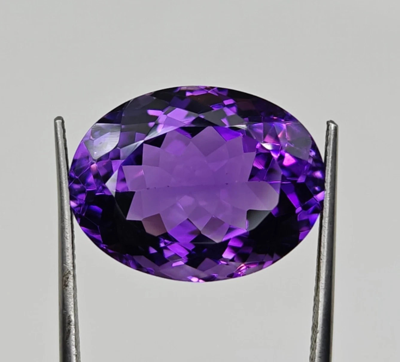Natural Amethyst 50 Ct Oval Cut Purple Gemstone Certified Loose Gemstone