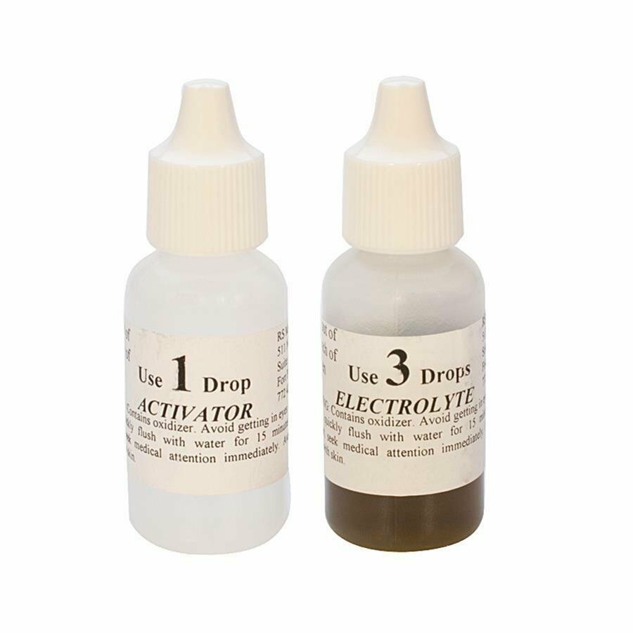 Chemical Kit for ET-18 or M-18-A9 Mizar Gold Testers Activator and Electrolyte