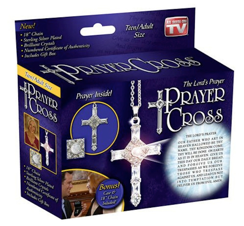 As Seen On TV The Lord’s Prayer RETAIL Sterling Silver Cross FAITH GORGEOUS NEW
