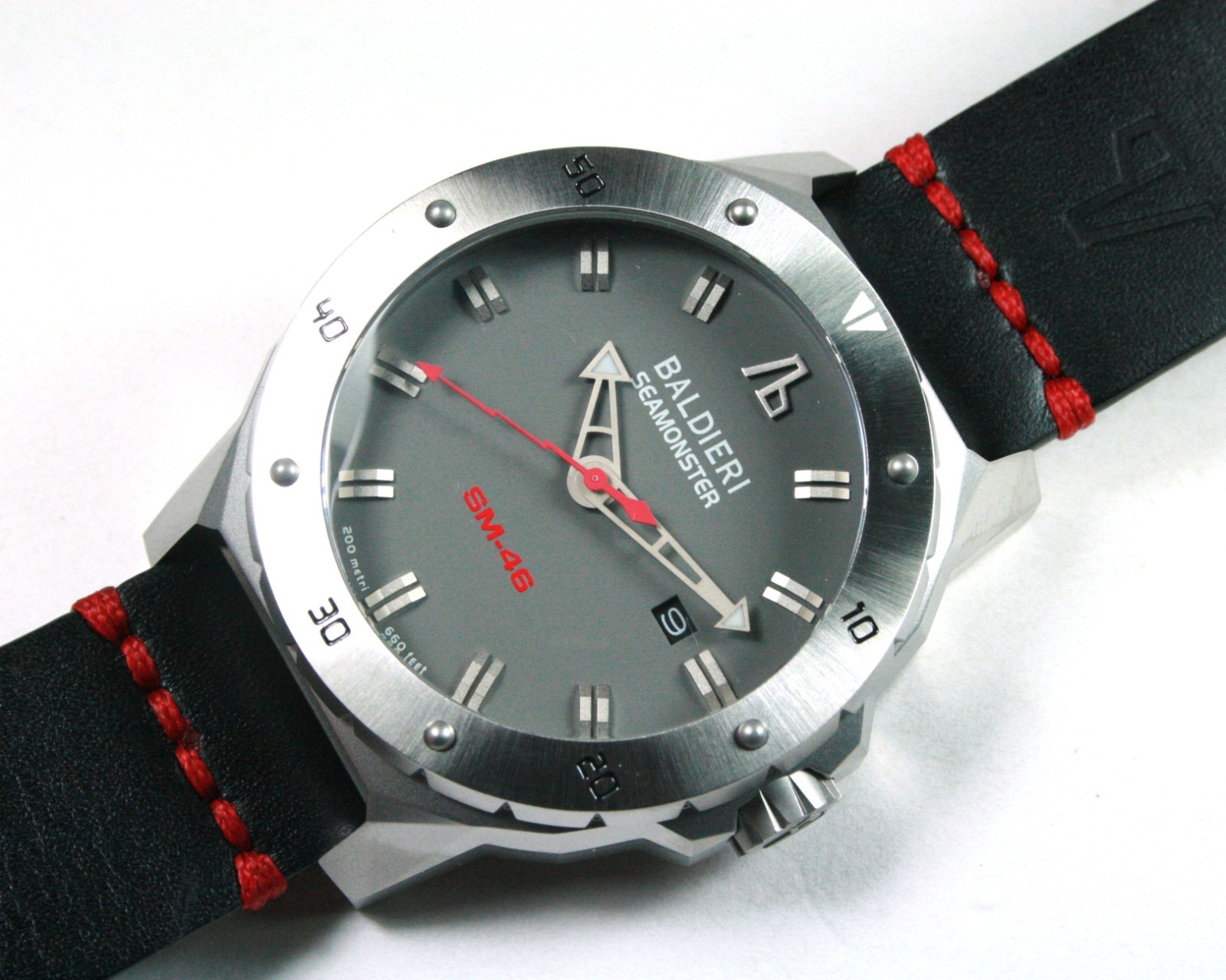 BALDIERI, SEAMONSTER SM-46, STEEL GREY, AUTOMATIC, 46MM, DIVER, 20ATM