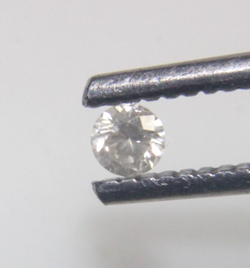 0.11CTS NATURAL REAL RARE WHITE ROUND SOLITAIRE DIAMOND 3.16-3.18×1.88MM