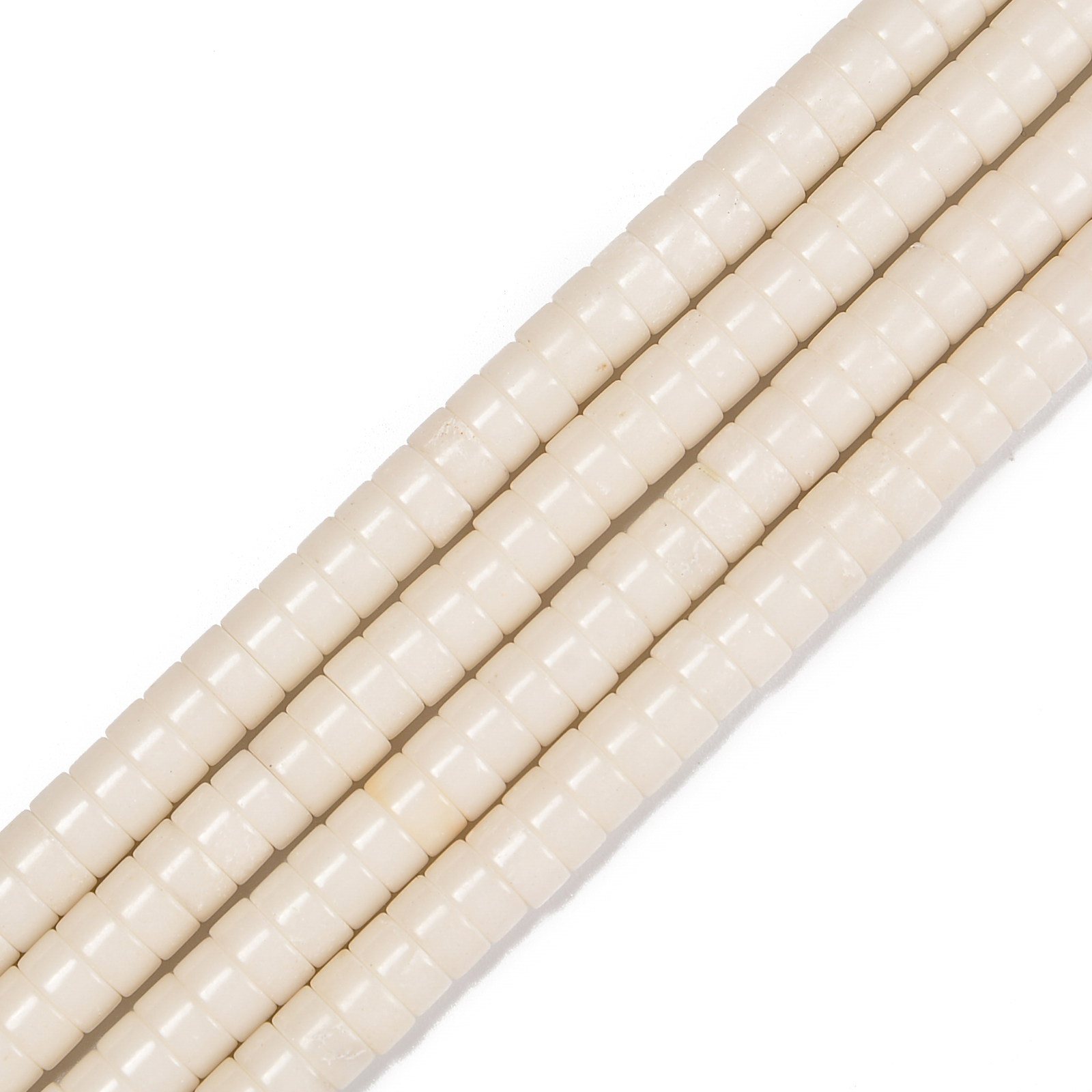 White Howlite Turquoise Heishi Disc Beads Size 2x4mm 3x6mm 15.5” Strand