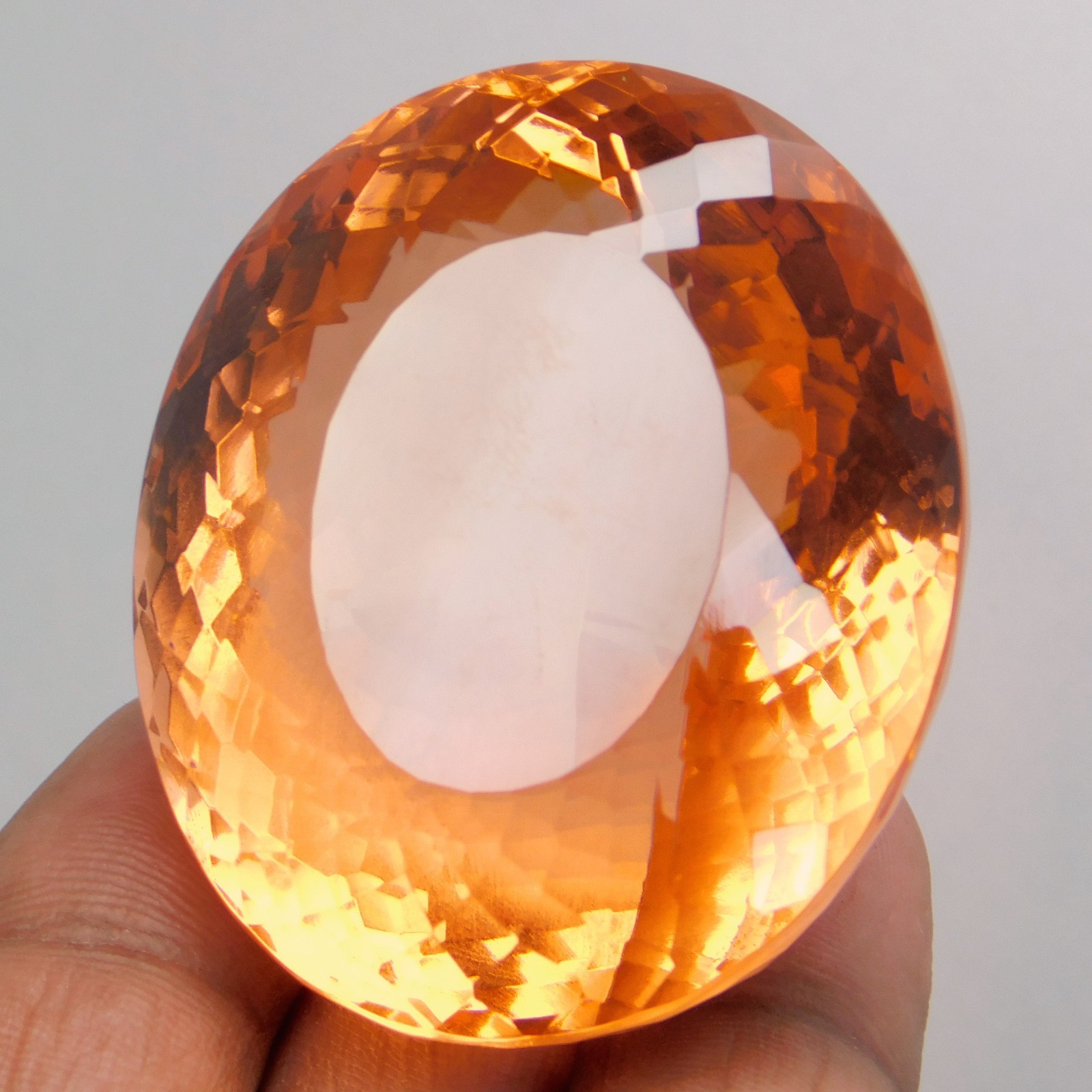 Natural imperial Topaz 410 Ct Oval Stunning Flawless “IGL” Certified Gemstone