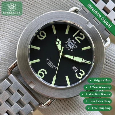 STEELDIVE SD1912 Mens 47mm 3000M Automatic Dive Watch NH35 Steel V2