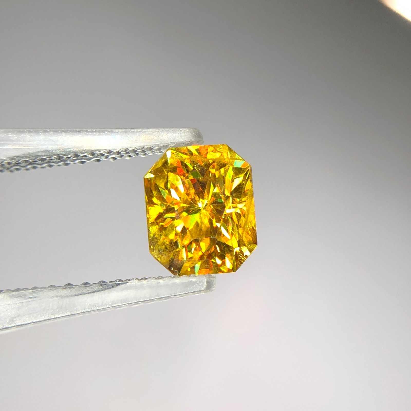 1.45 Carat | Natural Full Fire Sphene Titanite | Step Cut Gemstone Pakistan