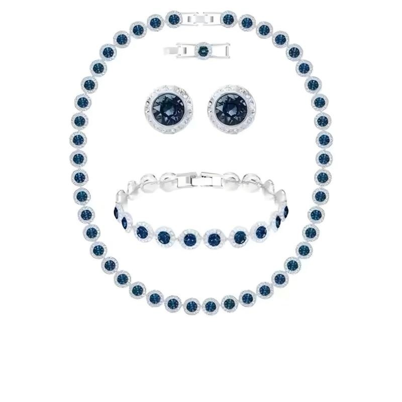 Swarovski Una Angelic Necklace, Bracelet, and Earrings Combined set