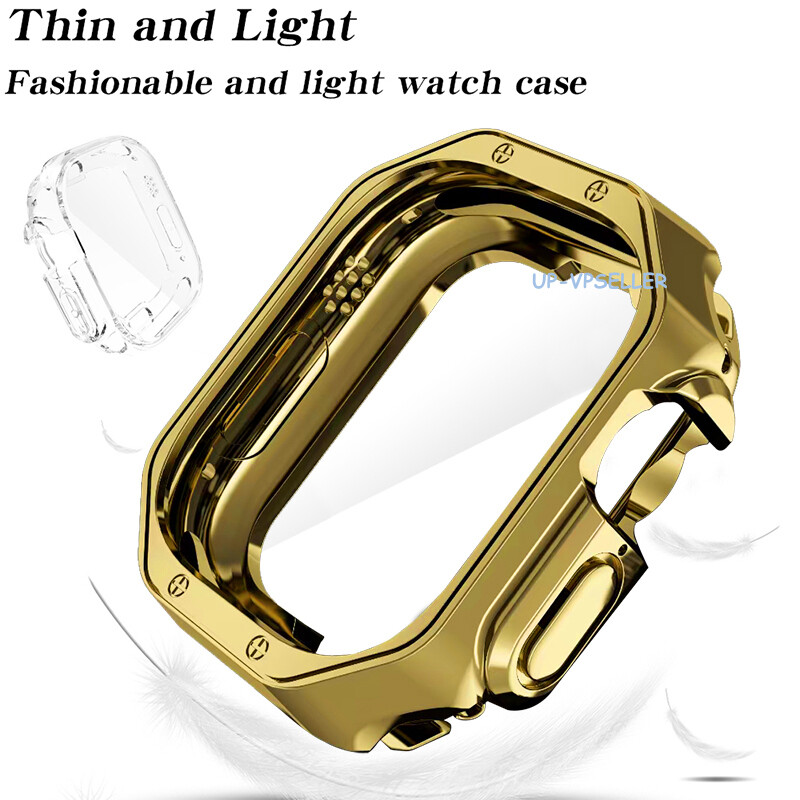 Soft TPU Case Cover For Apple Watch Ultra/Ultra 2 49mm Protective Bumper Frame