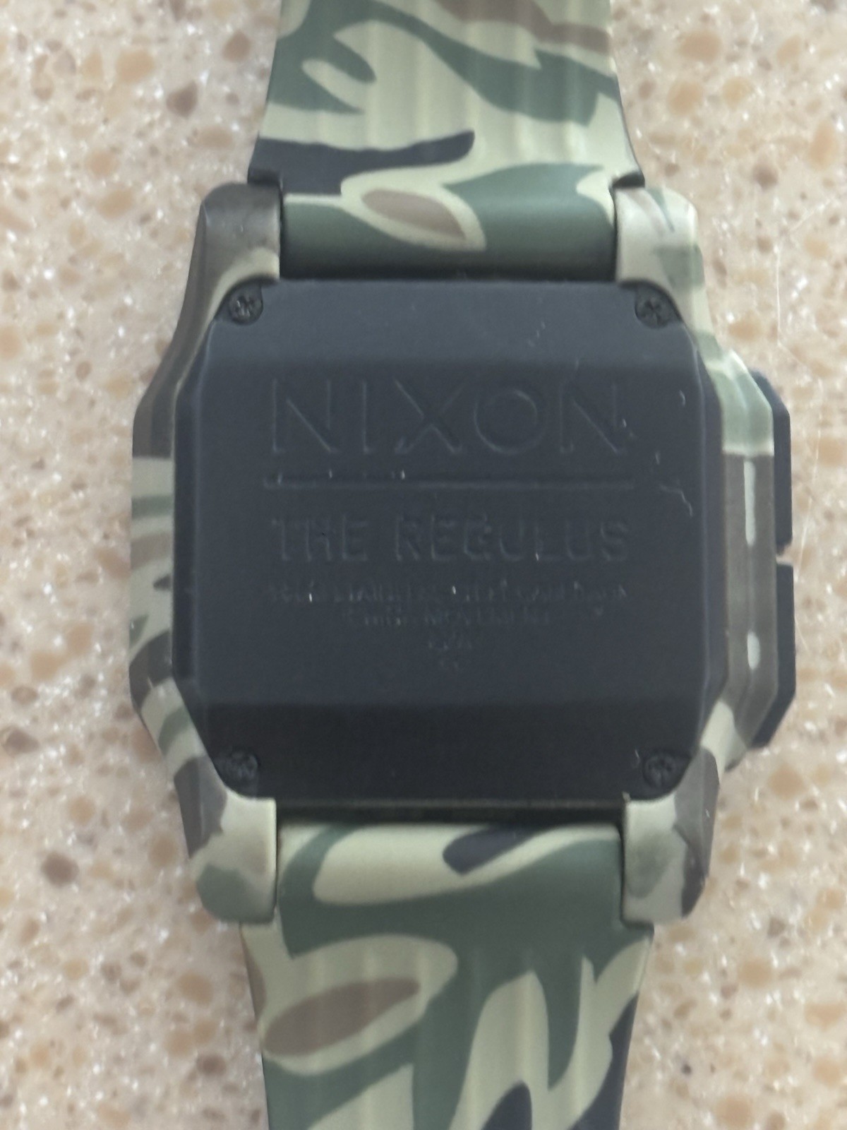 NIXON REGULUS Quartz Army Color Resin Excellent Digital Men’s from Japan