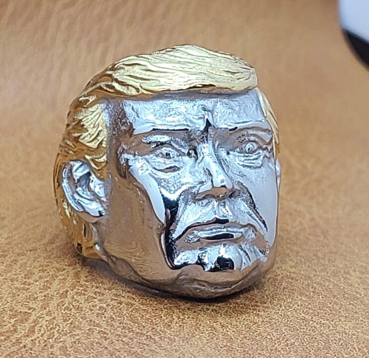 President Donald Trump Stainless Steel Ring Sizes 7 thru 15