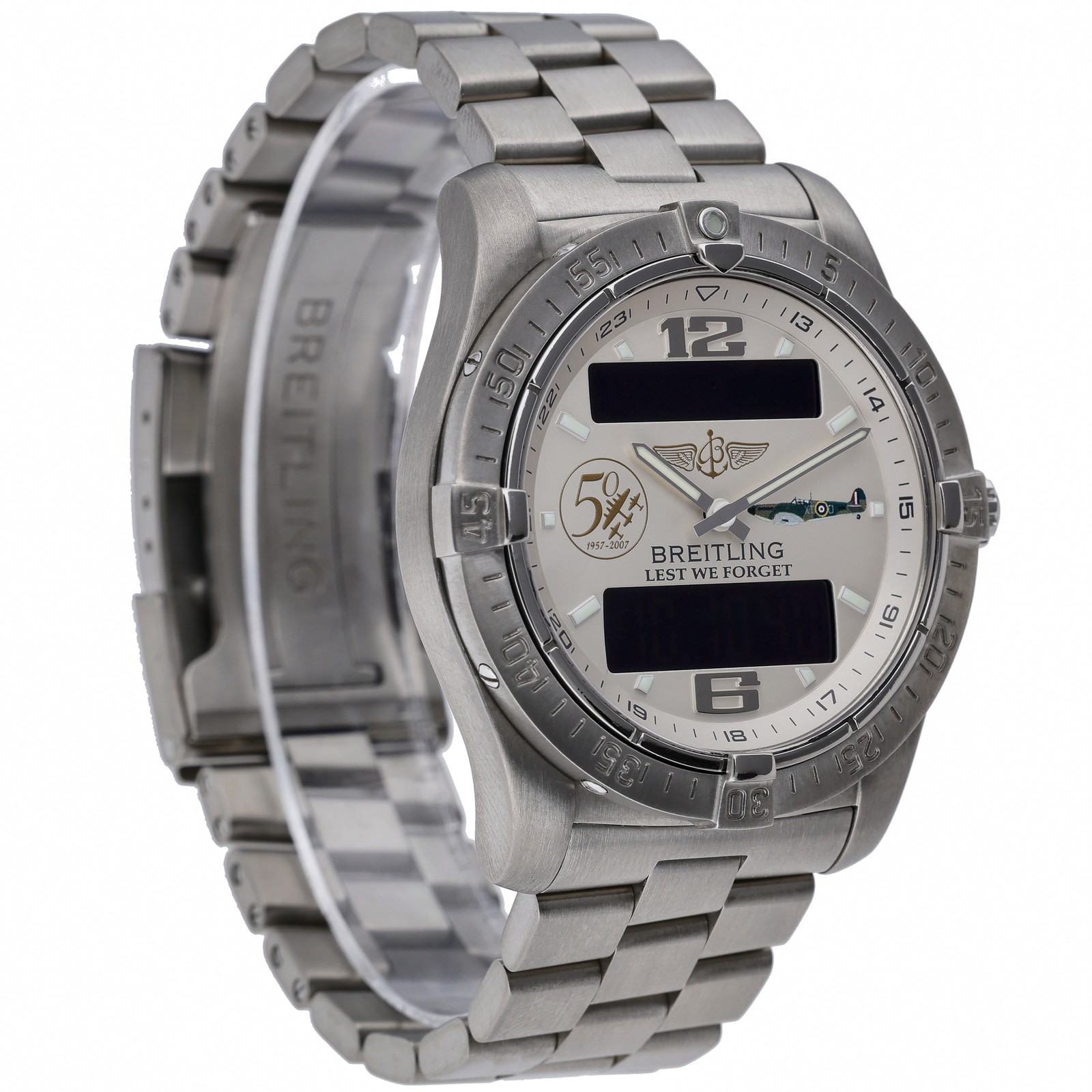 Breitling Aerospace Avantage E79362 with 42mm Titanium case and Silver dial. …