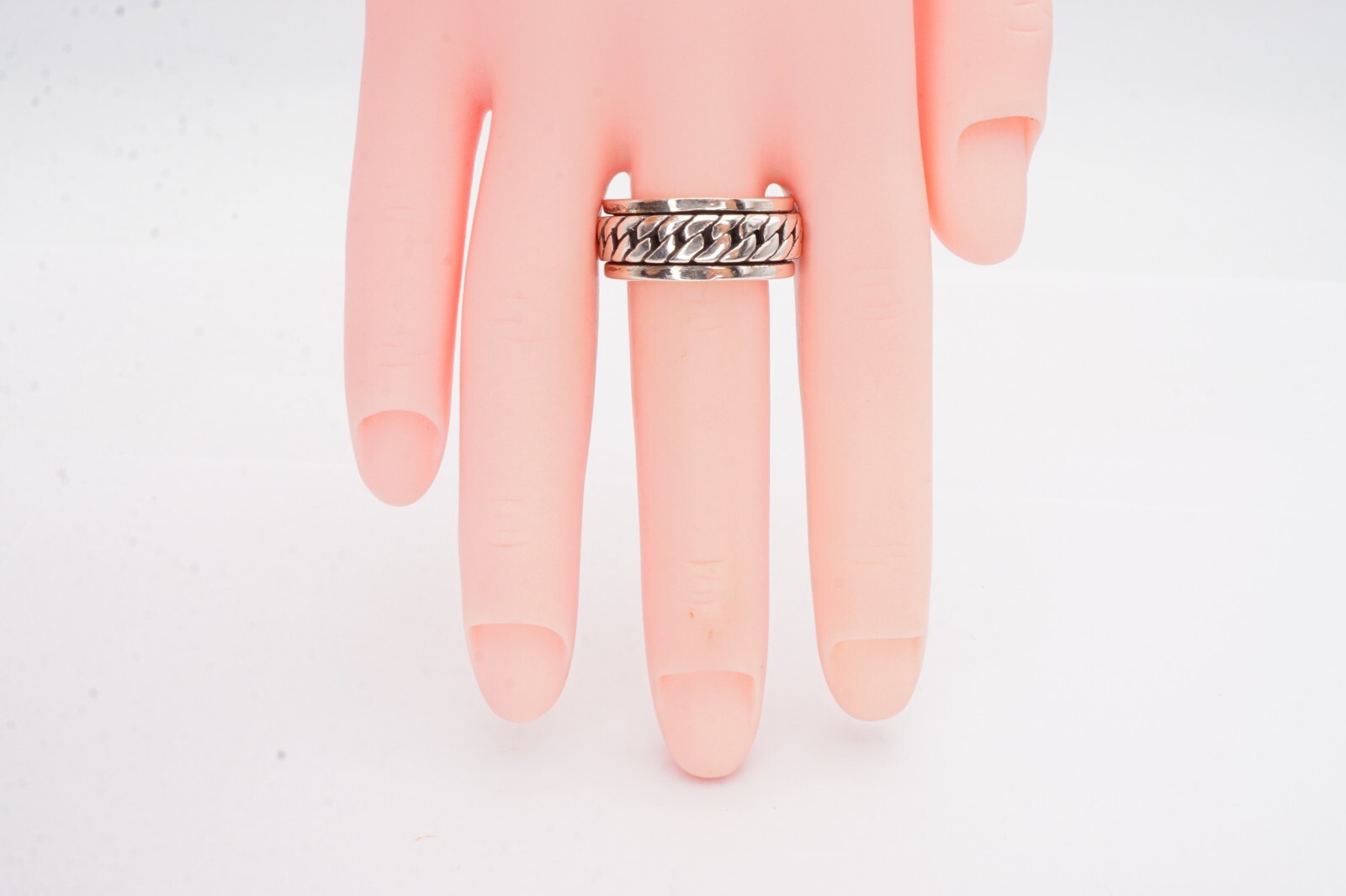 Sterling Silver 925 Spinner Ring Size 6.75 A5