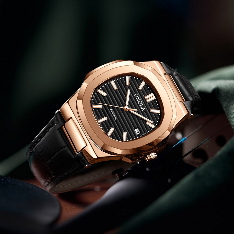 ONOLA Casual Business Calendar Waterproof Luminous Automatic Mechanical Watch