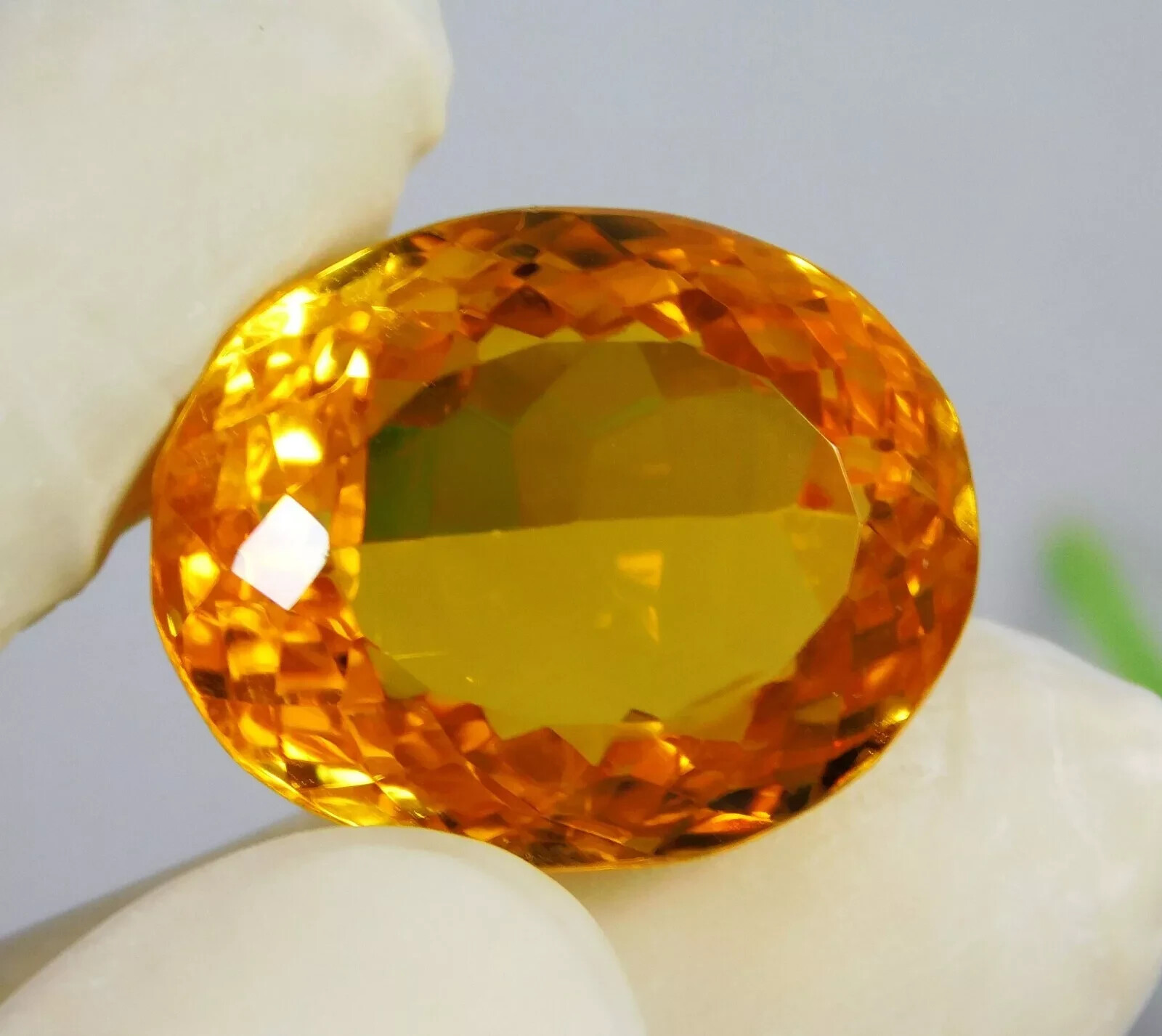 EGL Certified Natural 200.60 Ct Oval Cut Yellow Topaz Brazilian Loose Gemstone
