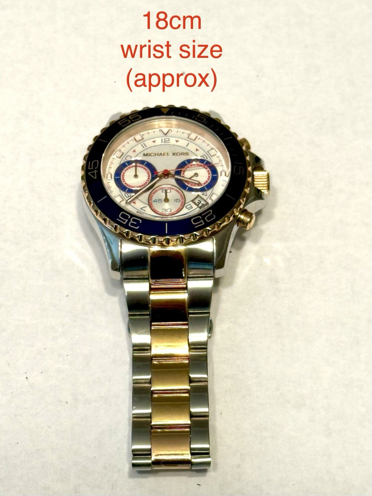 Michael Kors Chronometer Watch MK-5794 Gold Tone/Stainless/Vintage Gold
