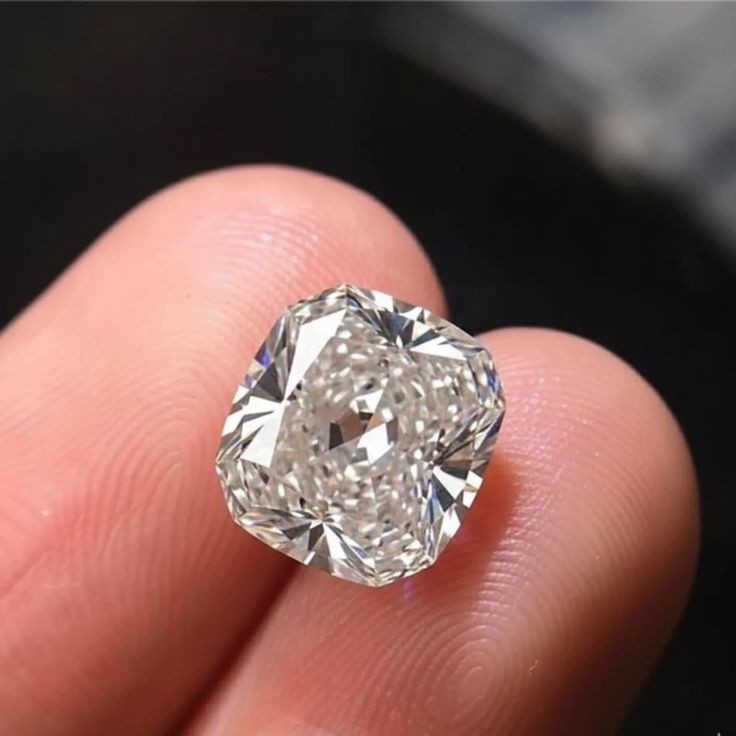 1.90 Ct Loose Moissanite Cushion Cut 7.50 MM D Color, IF CLARITY Certified