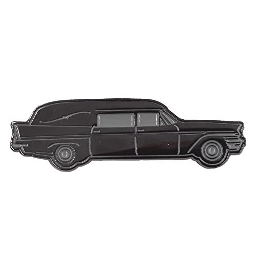 Hearse Enamel Pin Funeral Home Death Coffin Coach Car Kreepsville 666